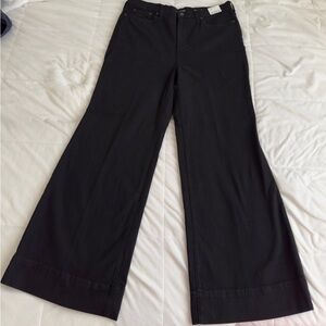 J. Crew Black Denim Trousers